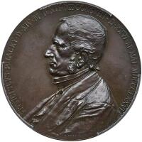 Bohemia. Bronze Medal, 1876 PCGS Specimen 65