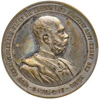 Bohemia. Silvered Bronze Medal, 1891 PCGS MS61
