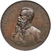Bohemia. Bronze Medal, 1892 PCGS Specimen 64