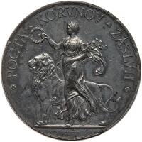 Bohemia. White Metal Medal, ND (c.1900) PCGS AU53