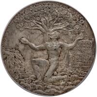 Czechoslovakia. Silvered Bronze Medal, 1918 PCGS MS62
