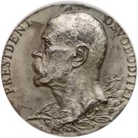 Czechoslovakia. Silver Medal, 1937 PCGS Specimen 62
