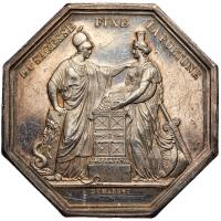 France. Bank of France Silver Jeton, Year VIII (1799/1800) (ca. 1845-60) About