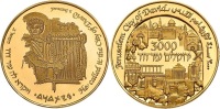 Jerusalem 3000 Years Gold State Medal