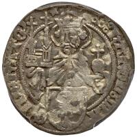 German States: Aachen. Short Cross Groschen, 1421 PCGS XF