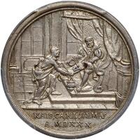 German States: Augsburg. Silver Medal (2 Ducats), 1730 PCGS AU58