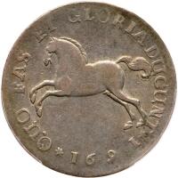 German States: Brunswick-L&Atilde;&frac14;neburg. 24 Mariengroschen (2/3 Taler), 1691 PCGS EF40