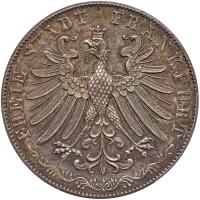 German States: Frankfurt am Main. 2 Gulden, 1855 PCGS MS63