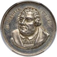 German States: Heilbronn. Reformation Silver Medal, 1817 PCGS Specimen 61