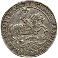 German States: Mansfeld-Bornstedt. 1/3 Taler, 1669-ABK PCGS XF