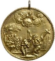 German States: Nuremberg. Gilt Silver Medal, 1671 Choice XF