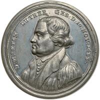 German States: Nuremberg. Reformation, tin or white metal box medal, 1817 XF
