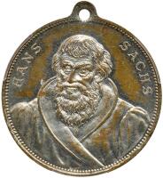 German States: Nuremberg. Silvered Medal, 1894 PCGS MS62