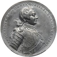German States: Prussia. White Metal Medal, 1757 PCGS MS62