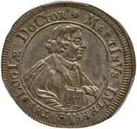 German States: Rothenburg. Reformation Pattern 2 Ducats, 1717 (Chronogramm) PCGS