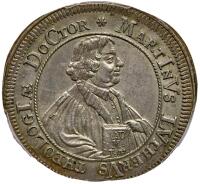 German States: Rothenburg. Pattern Silver Striking of 2 Ducats, 1717 (Chronogram)