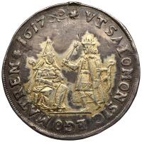 German States: Saxony. Christmas 1/2 Taler, 1617 Sharpness of VF