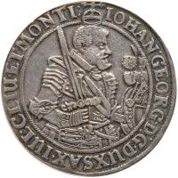 German States: Saxony. Taler, 1641-CR PCGS EF45