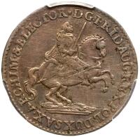 German States: Saxony. Vicariat Groschen, 1741 PCGS About Unc