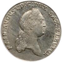 German States: Saxony. Taler, 1777-EDC PCGS AU58