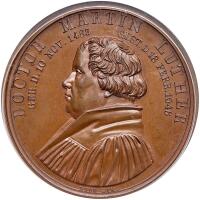 German States: Saxony. Bronze Medal, 1846 PCGS Specimen 65