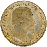 German States: Saxe-Coburg-Gotha. Incuse Obverse Die Trial 1/6 Taler, ND (1848)