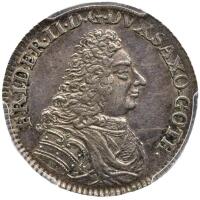 German States: Saxe-Gotha-Altenburg. Double Groschen, 1717-IT PCGS AU53