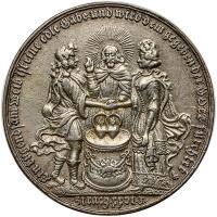 Germany. Cast Silver Wedding Medal, ND (c.1700)