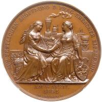 Germany. Bronze Medal, 1851 PCGS MS64