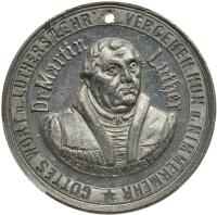 Germany. United States. Reformation White Metal Medal, 1883 PCGS MS62