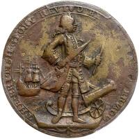 Great Britain. Admiral Vernon Bronze Medal, 1739 PCGS VF