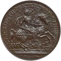 Great Britain. Bronze Medal, 1744 PCGS XF