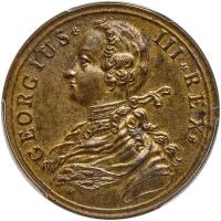 Great Britain. Brass Medal, 1760 PCGS AU58
