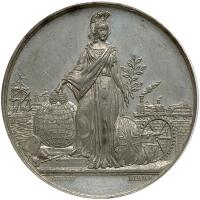 Great Britain. White Metal Medal, 1862 PCGS AU58