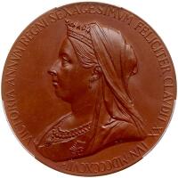 Great Britain. Victoria Diamond Jubilee Bronze Medal, 1897 PCGS Specimen 65