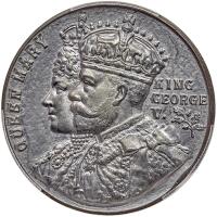 Great Britain. White Metal Medal, 1911 PCGS About Unc