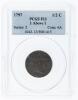 1797. Liberty Cap Half Cent. PCGS graded F12 1 Above 1