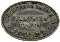 Ireland. Reformed Presbyterian Church Oval Token, ND PCGS EF45