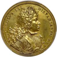 Italy. Gilt Bronze Medal, ND (c.1700) PCGS Specimen