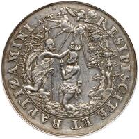 Poland: Danzig. Baptismal Silver Medal, (c.1680) PCGS AU53