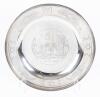 Exceptional and Rare Silver Platter, Amsterdam, 1822, Center Engraving Based on "Friday Evening Blessing" by Moritz Oppenheim