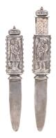 A Brit Milah, (Covenant of Circumcision) Bris Knife, Rare Judaica in Sterling Silver with Hidden Compartment in Knife Handle for