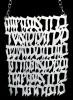 Contemporary Torah Breast Plate in Sterling Silver Formed by the Letters/Words of The Priestly Blessing or Segal Blessing