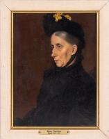 Charles Spencelayh: "Untitled Portrait", Original Oil on Wood Panel