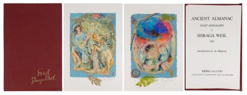 Weil, Shraga: "Ancient Almanac" Complete Set of 8 Serigraphs in Orignal Hardcase Folio.