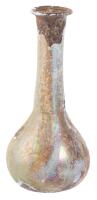 Appealing, Free-Standing Balsarium, Clear Glass but Having a Swirl of Colorful Iridescence and Encrustation