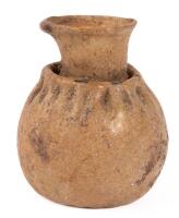 Impressive Mold-Blown Balsarium with a Recessed Neck, Completely Covered in Encrustation