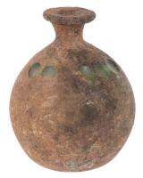 Heavily Encrusted Glass Blown Balsarium with Interesting Details Hidden Underneath Crust