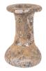 Large, Thick, Heavy Blown Glass Kohl Pot Heavily Encrusted with Iridescence