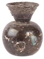 Roman Blackened Glass Cosmetic Jar, c. 1st&acirc;&euro;&ldquo;3rd Century